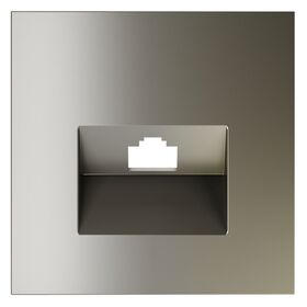 Накладка для розетки компьютерной RJ45 кат.6 S70 (шелк) / Voltum VLS001304