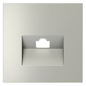 Накладка для розетки компьютерной RJ45 кат.6 S70 (сталь) / Voltum VLS001305