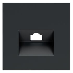 Накладка для розетки компьютерной RJ45 кат.6 S70 (графит) / Voltum VLS001307