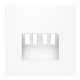 Накладка для розетки акустической 4-местной S70 (белый матовый) / Voltum VLS001502