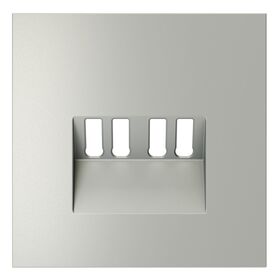 Накладка для розетки акустической 4-местной S70 (сталь) / Voltum VLS001505