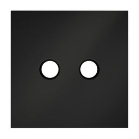 Накладка для розетки телевизионной оконечной TV+SAT S70 (черный матовый) / Voltum VLS001608