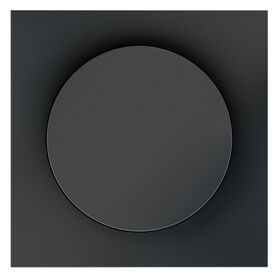 Накладка для светорегулятора поворотно-нажимного S70 (графит) / Voltum VLS002007