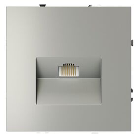 Розетка компьютерная RJ45 кат.6 S70 (сталь) / Voltum VLS060105