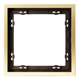 Рамка металлическая на 1 пост S70 Metal (латунь) / Voltum VLSM120109