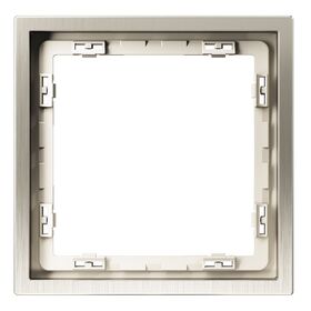 Рамка металлическая на 1 пост S70 Metal (никель) / Voltum VLSM120111