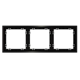 Рамка металлическая на 3 поста S70 Metal (антрацит) / Voltum VLSM120312