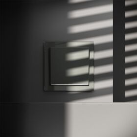 Выключатель одноклавишный с подсветкой S70 (титан) / Voltum VLS010206