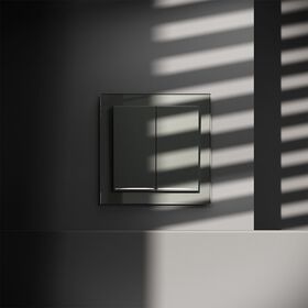 Выключатель двухклавишный с подсветкой S70 (титан) / Voltum VLS020206