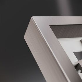 Рамка металлическая на 2 поста S70 Metal (никель) / Voltum VLSM120211