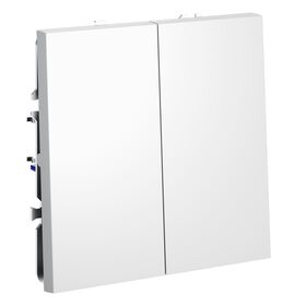 Перекрестный переключатель двухклавишный S70 (белый матовый) / Voltum VLS020502