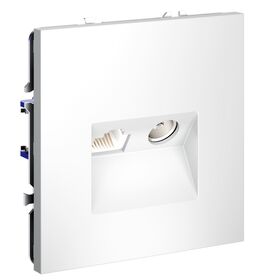 Розетка телевизионная TV+RJ45 кат. 6 S70 (белый матовый) / Voltum VLS060702