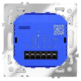 Терморегулятор электронный для теплого пола S70 (белый матовый) / Voltum VLS070102