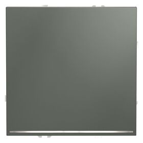 Проходной переключатель одноклавишный с подсветкой S70 (титан) / Voltum VLS010406