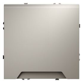 Розетка с заземлением, защитными шторками и крышкой S70 (кашемир) / Voltum VLS040303