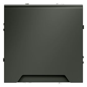 Розетка с заземлением, защитными шторками и крышкой S70 (титан) / Voltum VLS040306