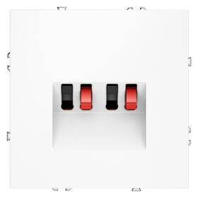 Розетка акустическая 4-местная S70 (белый матовый) / Voltum VLS060302