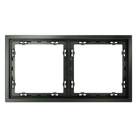 Рамка пластиковая на 2 поста S70 (титан) / Voltum VLS100206