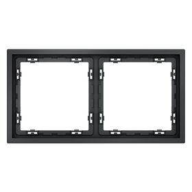 Рамка пластиковая на 2 поста S70 (графит) / Voltum VLS100207