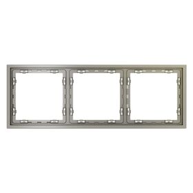 Рамка пластиковая на 3 поста S70 (шелк) / Voltum VLS100304