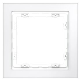 Рамка стеклянная на 1 пост S70 (белый,матовый,стекло) / Voltum VLS110102