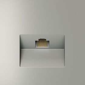 Розетка компьютерная RJ45 кат.6 S70 (сталь) / Voltum VLS060105