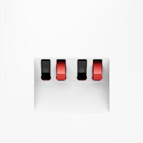 Розетка акустическая 4-местная S70 (белый матовый) / Voltum VLS060302