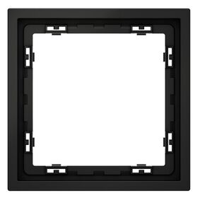 Рамка пластиковая на 1 пост S70 (черный матовый) / Voltum VLS100108