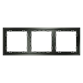 Рамка пластиковая на 3 поста S70 (титан) / Voltum VLS100306