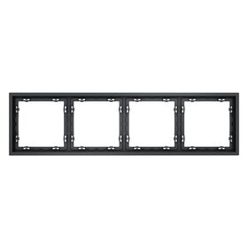 Рамка пластиковая на 4 поста S70 (графит) / Voltum VLS100407