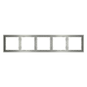 Рамка пластиковая на 5 постов S70 (сталь) / Voltum VLS100505