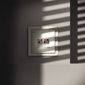 Розетка акустическая 4-местная S70 (сталь) / Voltum VLS060305