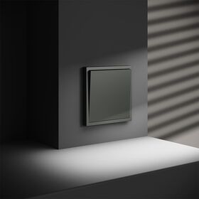 Перекрестный переключатель одноклавишный S70 (титан) / Voltum VLS010506