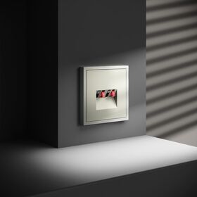 Розетка акустическая 4-местная S70 (сталь) / Voltum VLS060305