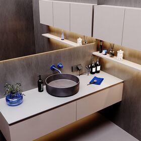 Розетка с заземлением, защитными шторками и крышкой S70 (титан) / Voltum VLS040306