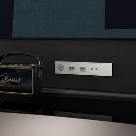 Розетка телевизионная оконечная TV+SAT S70 (сталь) / Voltum VLS060405