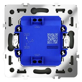 Выключатель с самовозвратом одноклавишный S70 (титан) / Voltum VLS010606