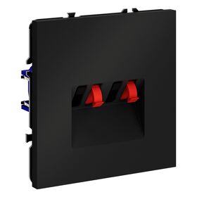 Розетка акустическая 4-местная S70 (черный матовый) / Voltum VLS060308