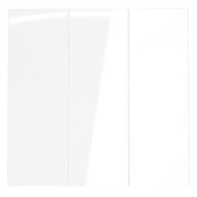 Клавиши для выключателя/переключателя трехклавишного S70 (белый глянцевый) / Voltum VLS000501