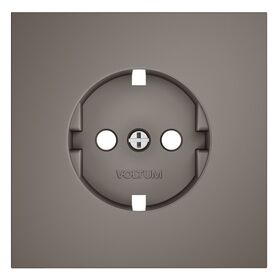 Накладка для розетки с заземлением S70 (капучино) / Voltum VLS000614