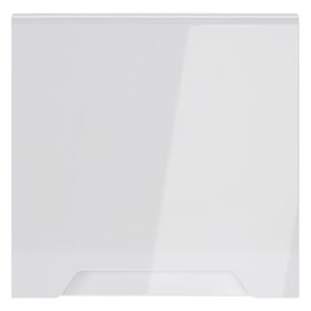 Накладка для розетки с заземлением, защитными шторками и крышкой S70 (белый глянцевый) / Voltum VLS000801