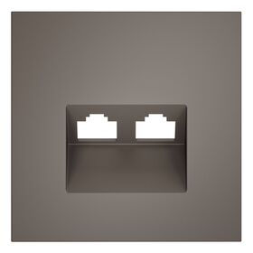 Накладка для розетки компьютерной двойной RJ45+RJ45 кат.6 S70 (капучино) / Voltum VLS001414