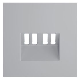 Накладка для розетки акустической 4-местной S70 (серый) / Voltum VLS001516