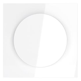 Накладка для светорегулятора поворотно-нажимного S70 (белый глянцевый) / Voltum VLS002001