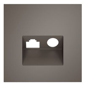 Накладка для розетки TV+RJ45 кат. 6 S70 (капучино) / Voltum VLS002714