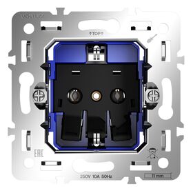 Механизм розетки с заземлением S70 / Voltum VLS0401M