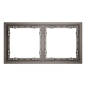 Рамка пластиковая на 2 пост S70 (капучино) / Voltum VLS100214