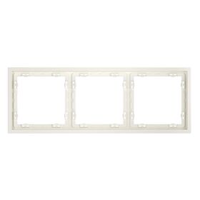 Рамка пластиковая на 3 пост S70 (хлопок) / Voltum VLS100313