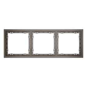 Рамка пластиковая на 3 пост S70 (капучино) / Voltum VLS100314