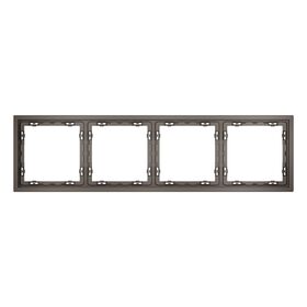 Рамка пластиковая на 4 пост S70 (капучино) / Voltum VLS100414